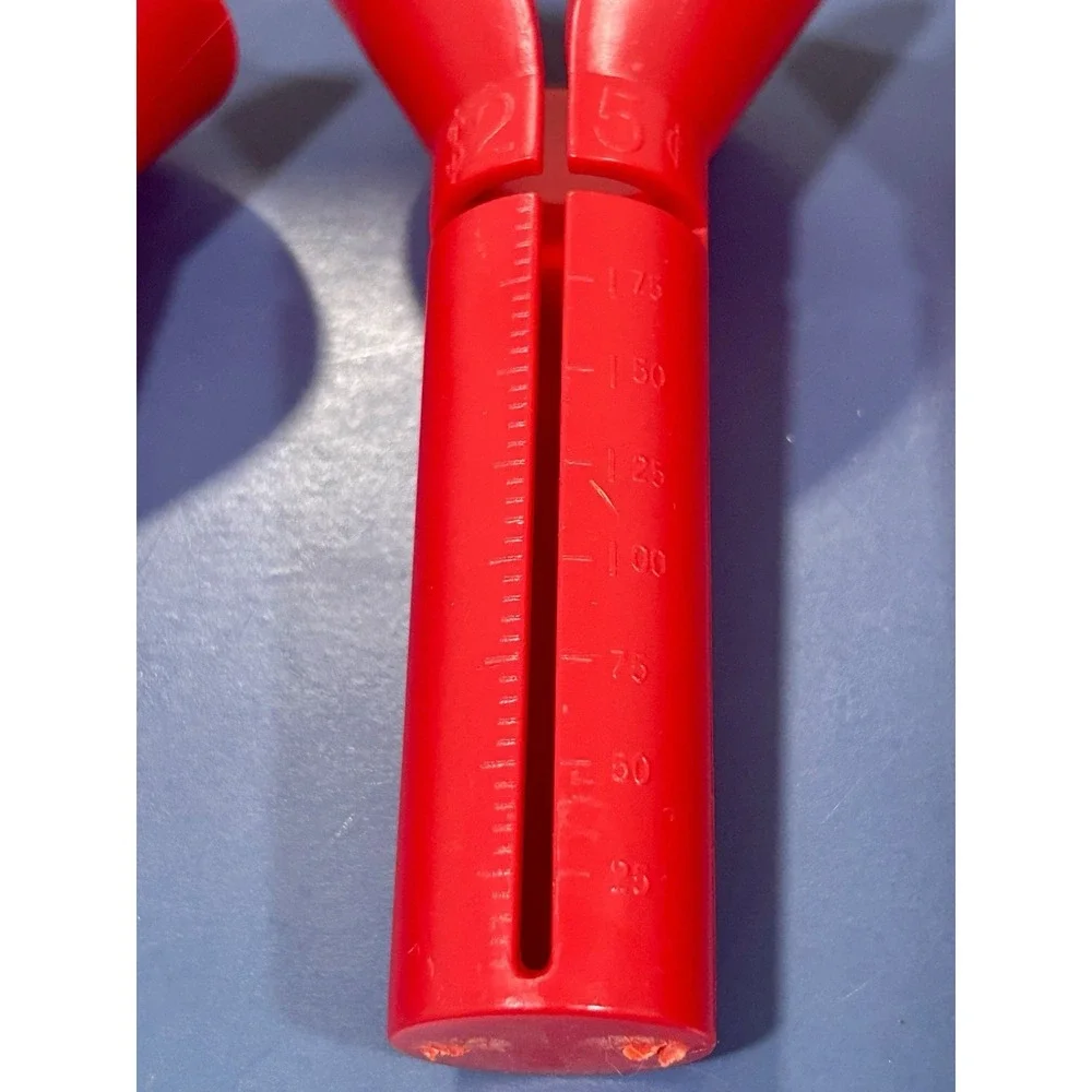 Vintage Set‎ Of 4 Coin Counters Red Funnel Tubes Plastic Money Sorter Set 1980's